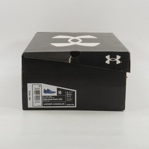 Under Armour Men\'s Blur 2 MC Suede \'Blue\' Football Cleats 3027978-400 size 16 main image 4